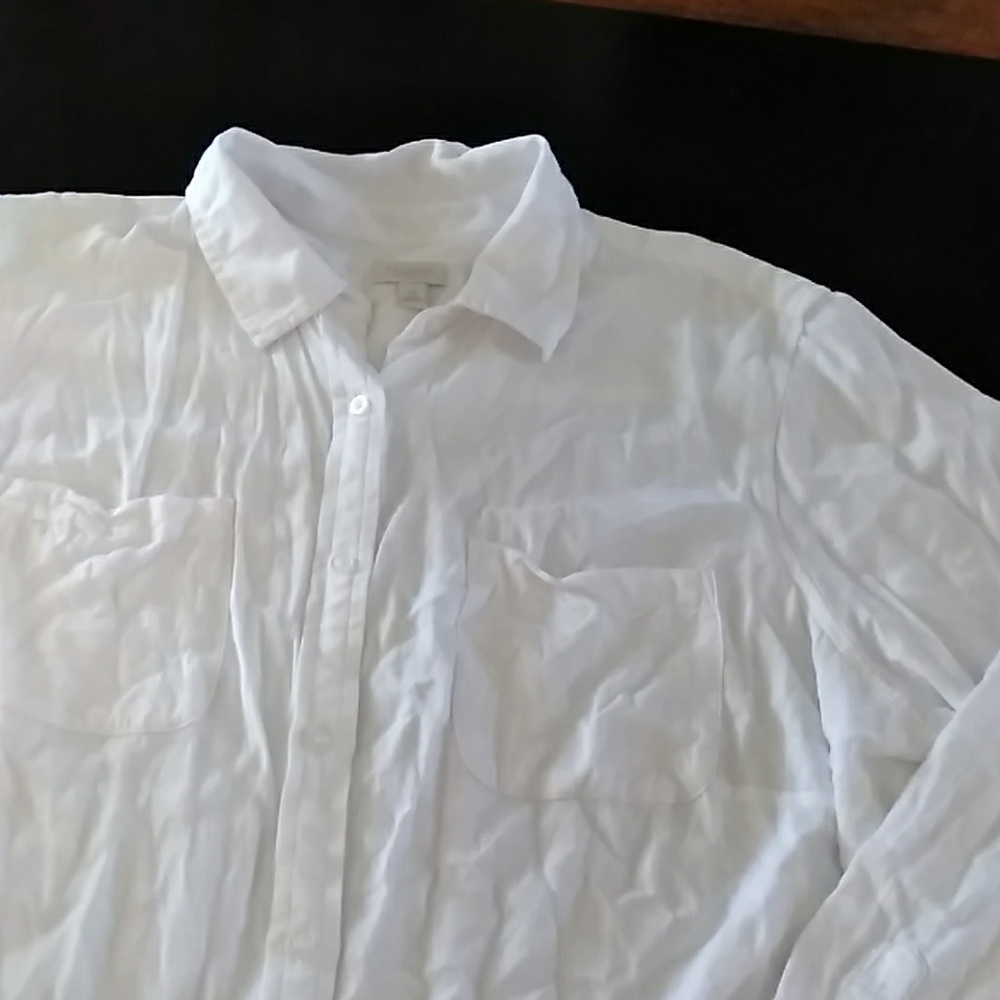Talbots white blouse size 2X